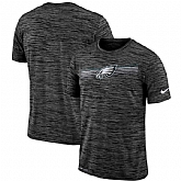 Philadelphia Eagles Nike Sideline Velocity Performance T-Shirt Heathered Black,baseball caps,new era cap wholesale,wholesale hats